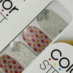 New Color Street “Pinball Queen” Arcade-Inspired Silver Holographic Nail Strips